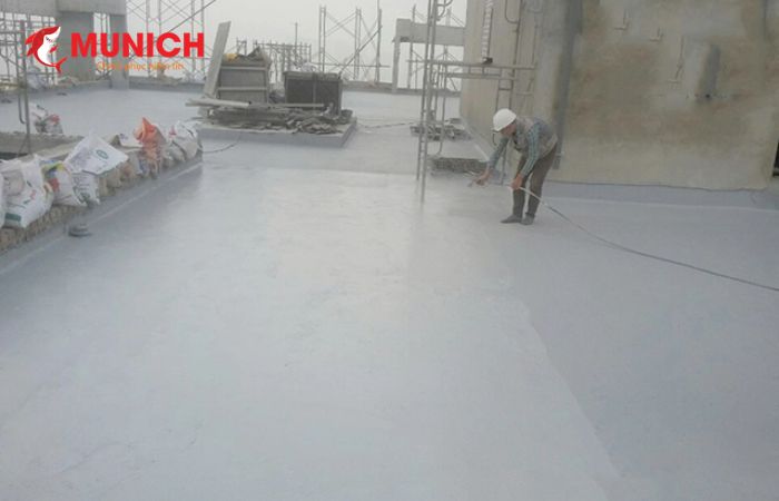 Thi công Chống thấm Polyurethane sàn mái