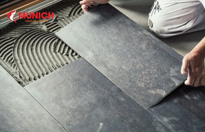 Dễ dàng dịch chuyển vị trí trước khi keo dán gạch khô