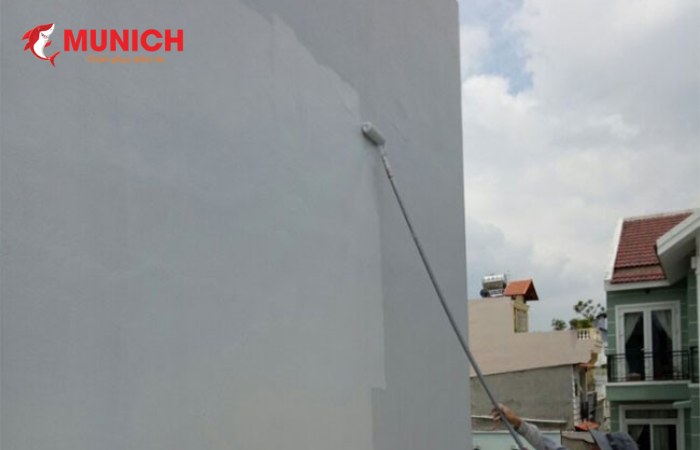 Công trình được chống thấm cho tường nhà bên ngoài