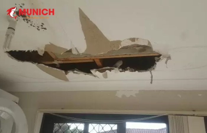 Trần thạch cao bị vỡ, gãy