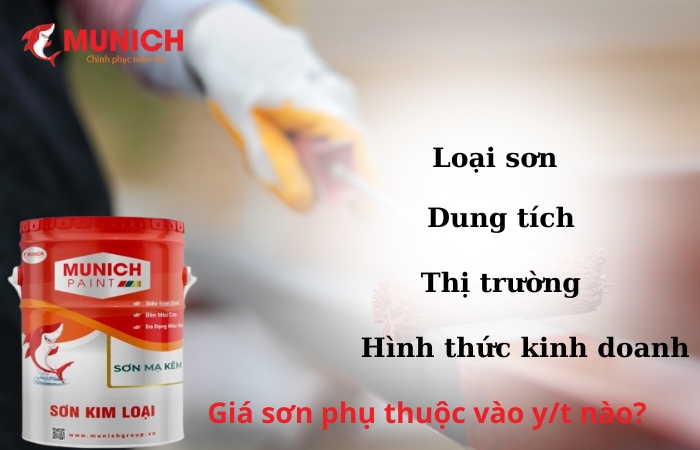 Giá của sơn kim loại phụ thuộc vào những yếu tố nào?