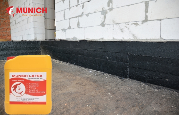 Chống thấm ngược bằng Munich Latex