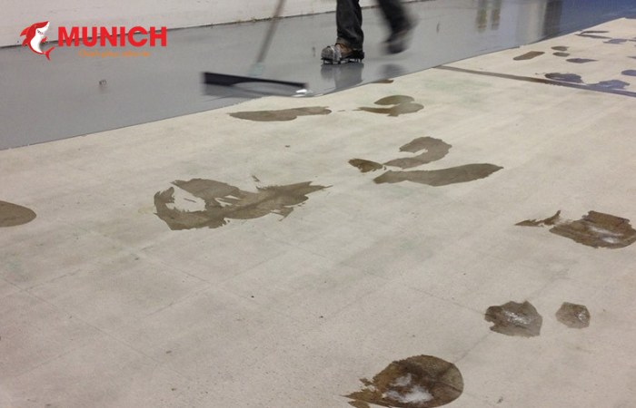 Sàn trước khi được thi công sơn epoxy