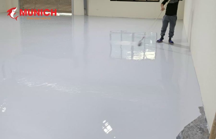 Thi công với sơn epoxy hệ lăn